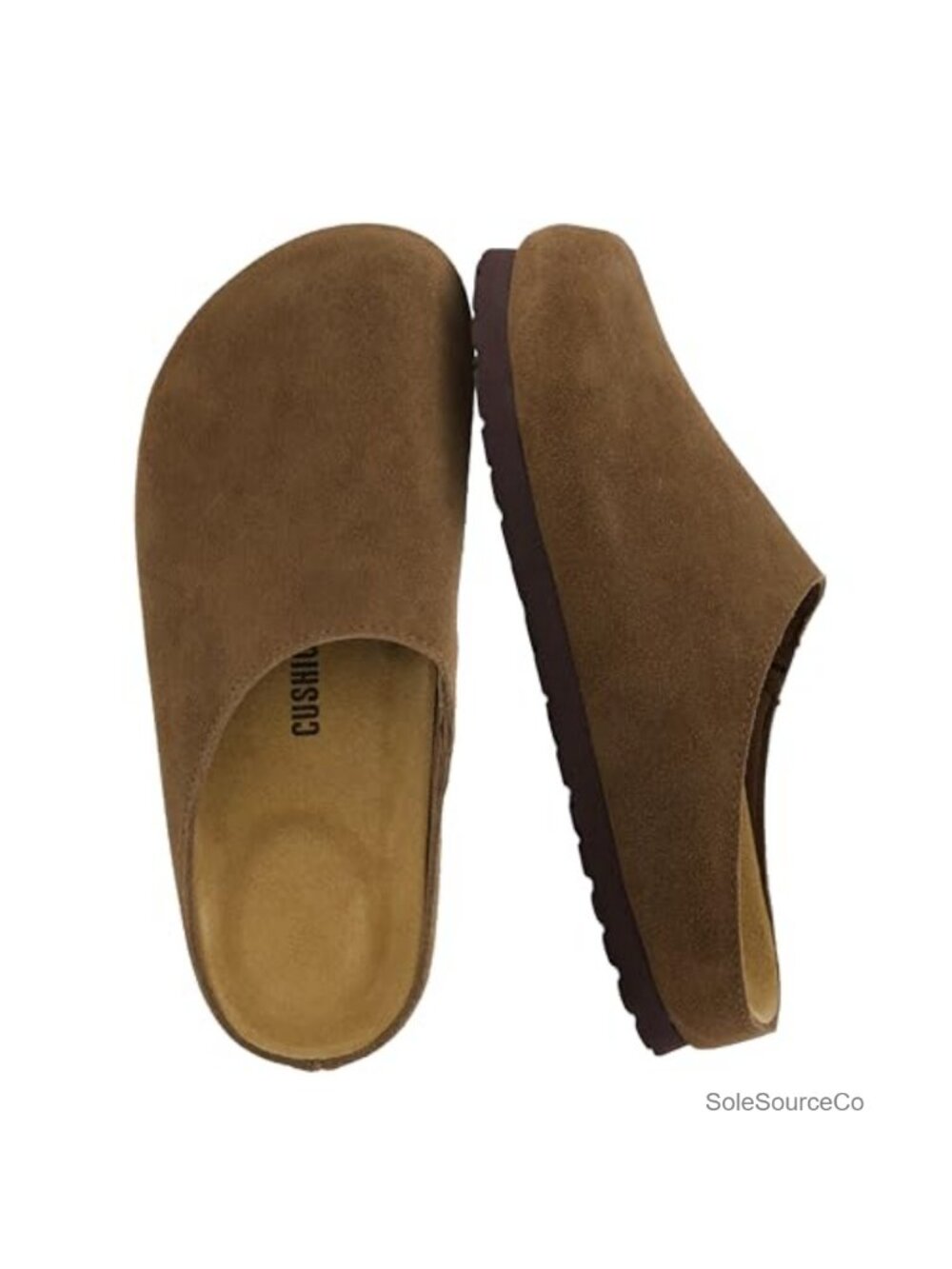 Genuine Suede Leather Clogs for Women Slip On Mules Cushioned Footbed Non-Slip